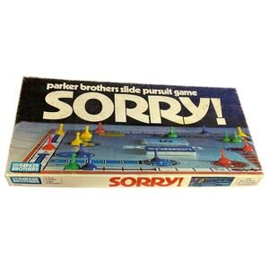 Vtg 1972 Sorry! Classic Board Game COMPLETE Parker Brothers See Photos!